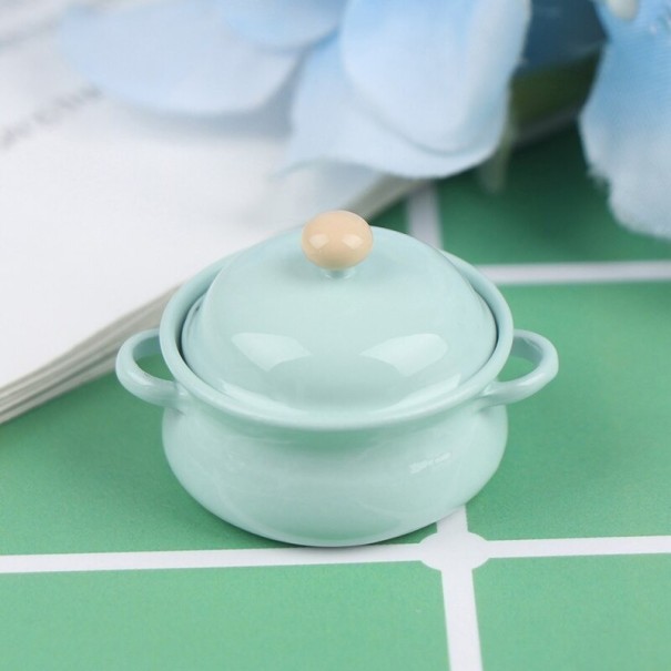 Pot voor een pop turquoise