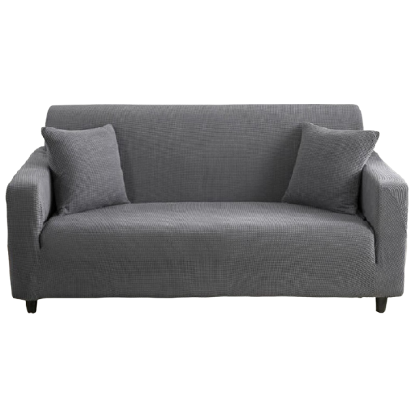 Poťah na sedačku sivá 2-miestna sedačka (135 - 170 cm)