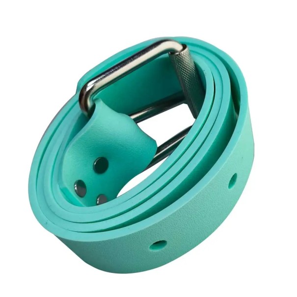 Potápěčský zátěžový pásek 1,3 m Silikonový pásek šířka 45 mm tloušťka 4 mm Nerezová přezka pro pás 80–115 cm Spearfishing Freediving modrá