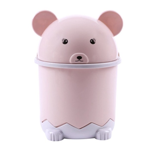 Poubelle de bureau N649 rose clair