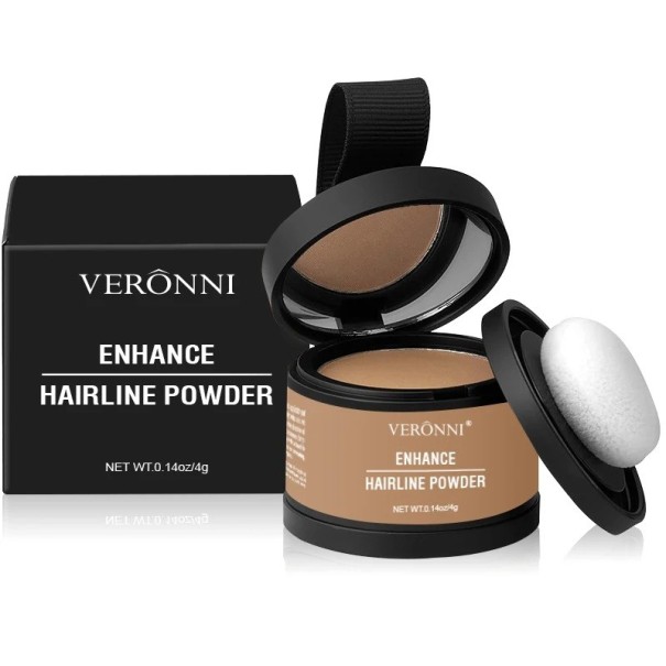 Poudre de remplissage pour la ligne des cheveux 4g Correction des tempes et des cheveux clairsemés Effet immédiat Apparence naturelle Application facile Épaississant pour cheveux Dark Blonde