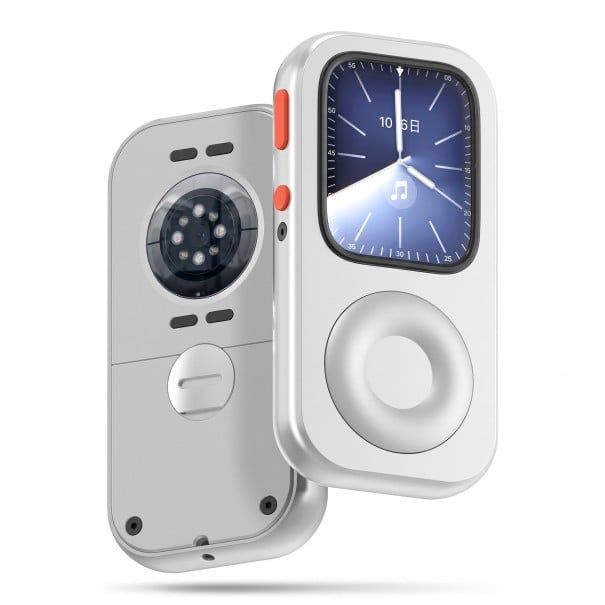 Pouzdro na Apple Watch s ovládacím kolečkem a magnetickým nabíjením 41 mm z hliníkové slitiny, retro kryt pro Series 7, 8 a 9 stříbrná