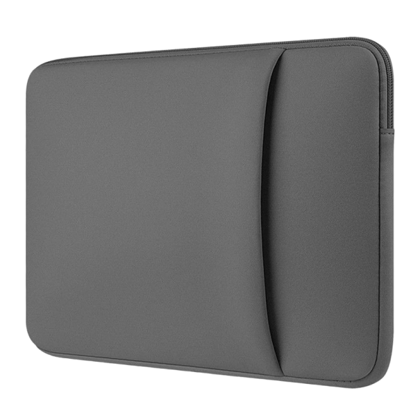 Pouzdro na notebook s postranní kapsou pro MacBook, HP, Xiaomi, Dell 13 palců, 34 x 24,5 x 1,5 cm šedá