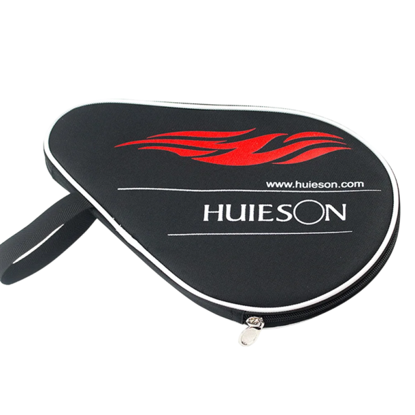 Pouzdro na pálku na stolní tenis z Oxford látky 30 x 20 cm s 3 míčky Ochranné cestovní pouzdro na pingpongovou pálku Sportovní vybavení černá