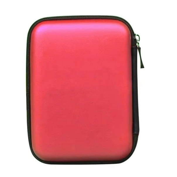 Pouzdro na pevný disk UTHAI T27 Na 2,5palcový disk 14 x 10 x 4 cm Tvrdá skořepina Červená Se síťkou na kabel Na externí HDD k PC i notebooku 1