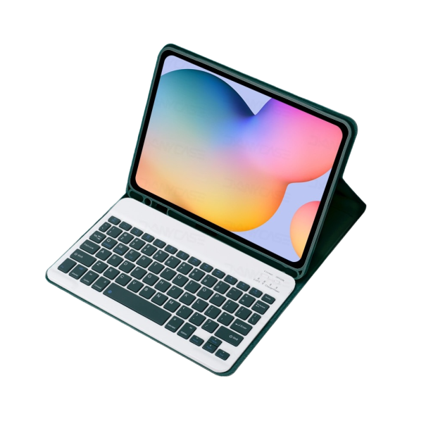 Pouzdro na tablet s klávesnicí Samsung Galaxy Tab S8+ 12,4" tmavě zelená