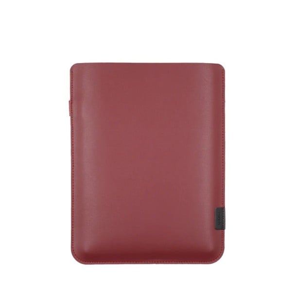 Pouzdro na tablet ultratenké matné 16 x 21,5 cm umělá kůže boční slot na pero zasouvací obal do batohu i tašky na cesty i do školy červená