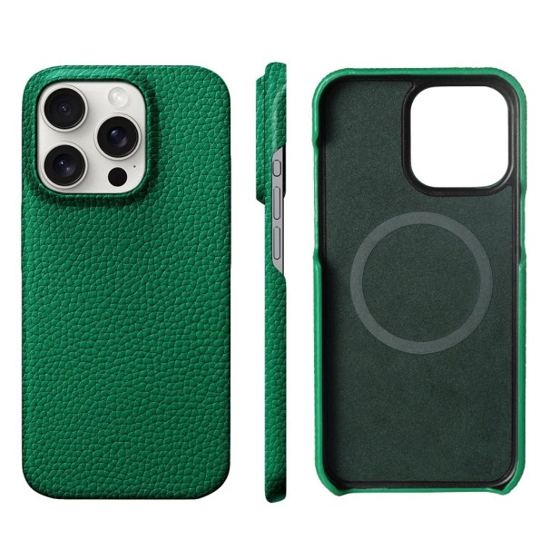Pouzdro pro iPhone Air Magnetický chránič Hovězí kůže Luxusní ochranný kryt s pevným magnetem pro stylovou ochranu zelená