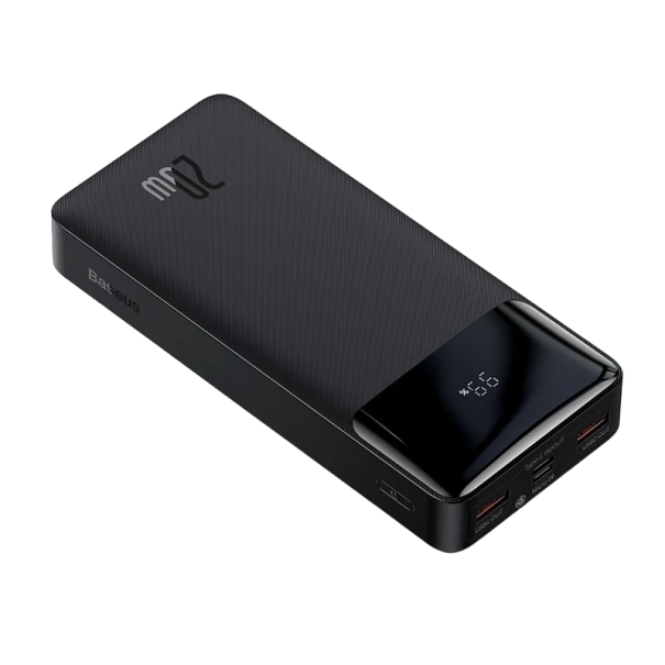 Power bank cu Micro USB și USB-C 10000 mAh 20 W negru