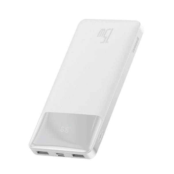 Power bank z Micro USB i USB-C 20000 mAh 15 W biały