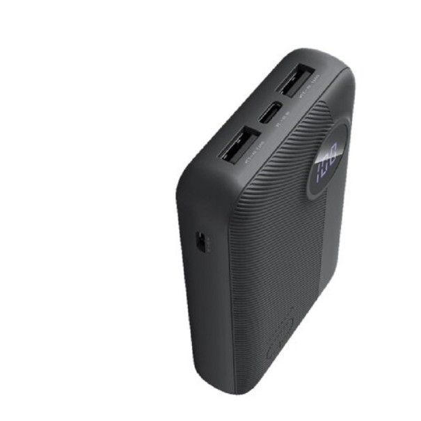 Powerbank 10000 mAh med LED-display K286 sort