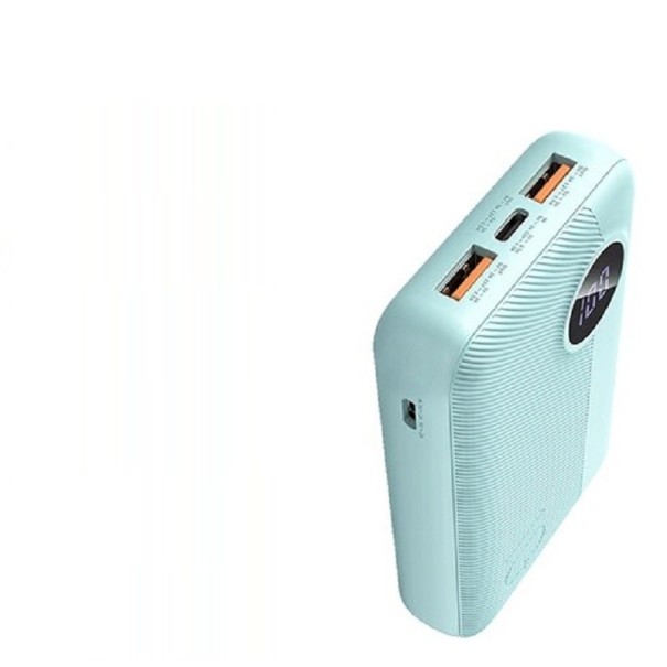 Powerbank 10000 mAh med PD QC 3.0 blå