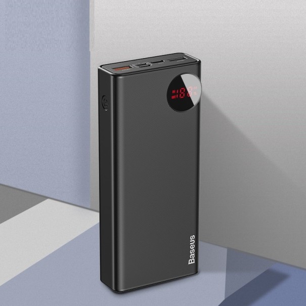 Powerbank 18 W (QC3.0 + PD3.0) 20000 mAh sort