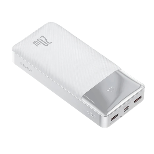 Powerbank com Micro USB e USB-C 10000 mAh 20 W branco