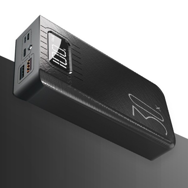 Powerbank med LED-display 30 000 mAh röd
