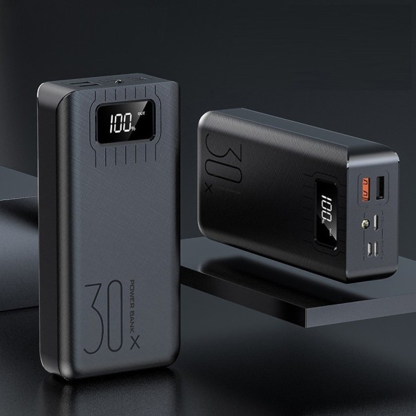 Powerbank med LED-display 30 000 mAh