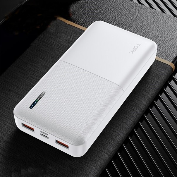 Powerbank med PD QC 3.0 20000 mAh hvid