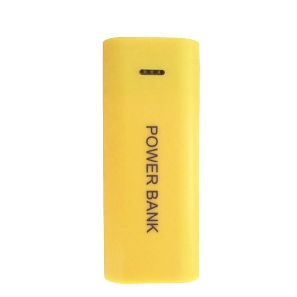 Powerbank til 18650 batterier gul