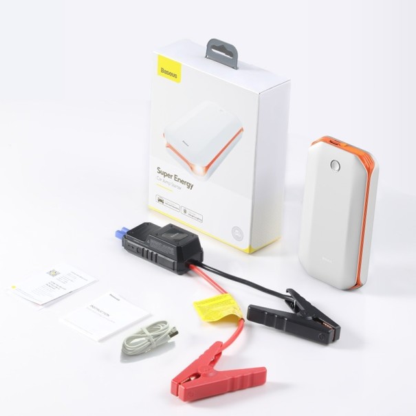 Powerbank til bil fra 8000 mAh hvid