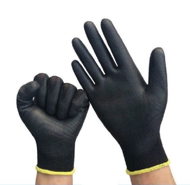 Pracovné rukavice 12 párov čierna L