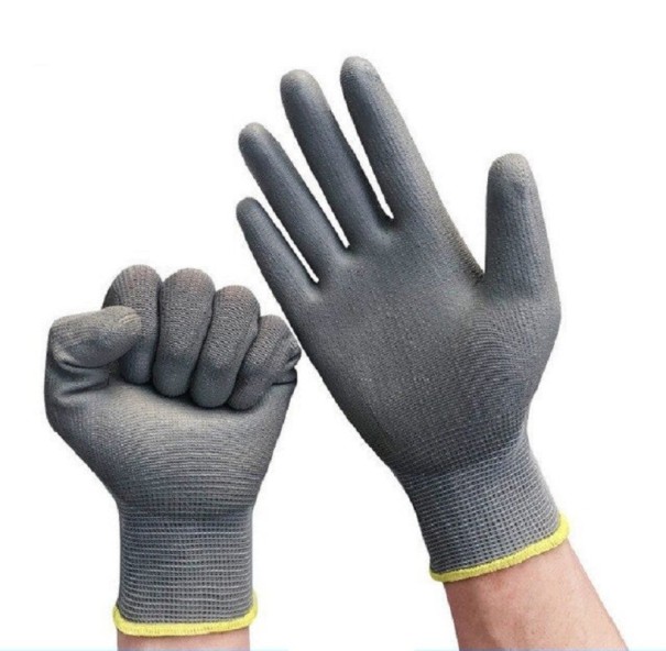 Pracovní rukavice 24 párů šedá S