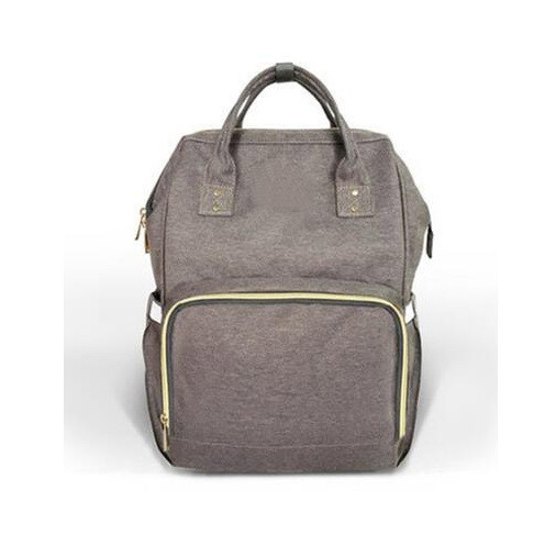 Práctica bolsa de pañales para mamás gris