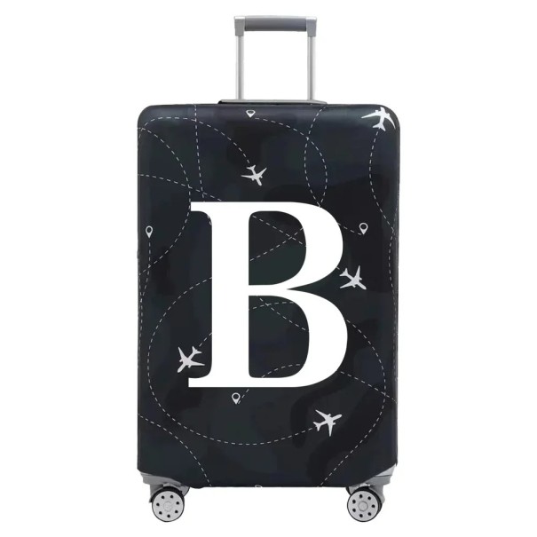 Practică protecție pentru bagaj cu imprimeu literar 65–71 cm țesătură elastică neagră husă elastică pentru bagaje B