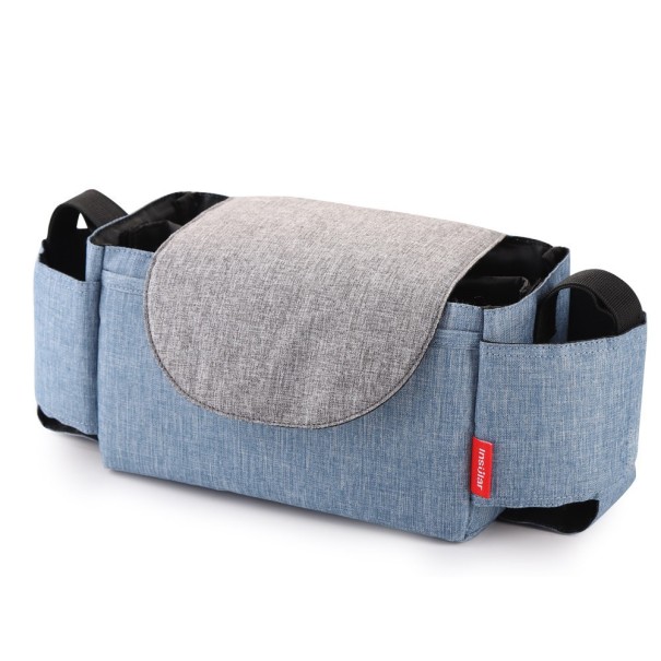 Práctico organizador de cochecitos azul