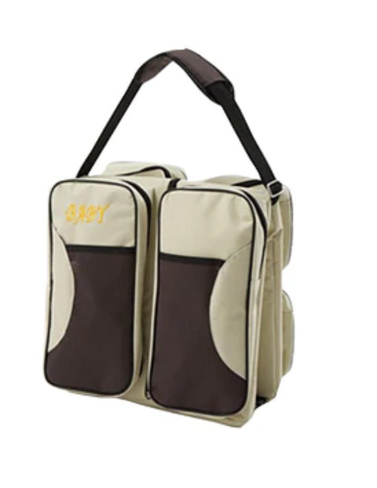 Praktisk 3-i-1 babyväska J3067 beige