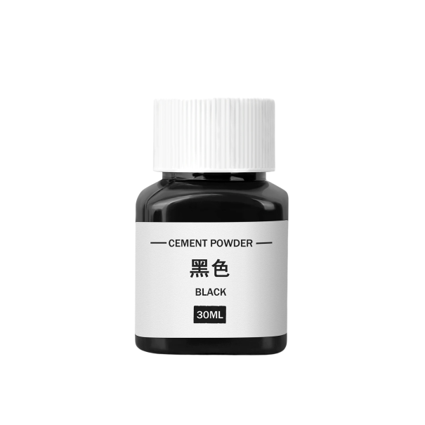 Práškový pigment na barvení cementu a betonu 30 ml koncentrované barvivo pro DIY odlévání dekorací podtácků květináčů a hobby tvoření černá