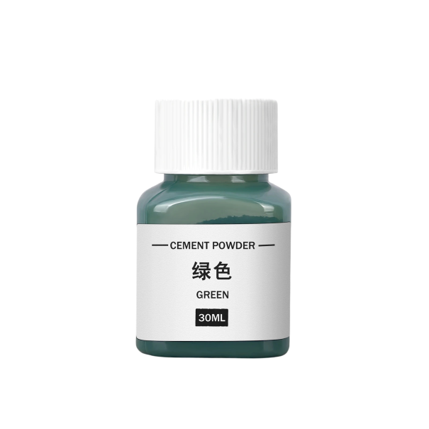 Práškový pigment na farbenie cementu a betónu 30 ml koncentrované farbivo pre DIY odlievanie dekorácií podložiek kvetináčov a hobby tvorenie zelená