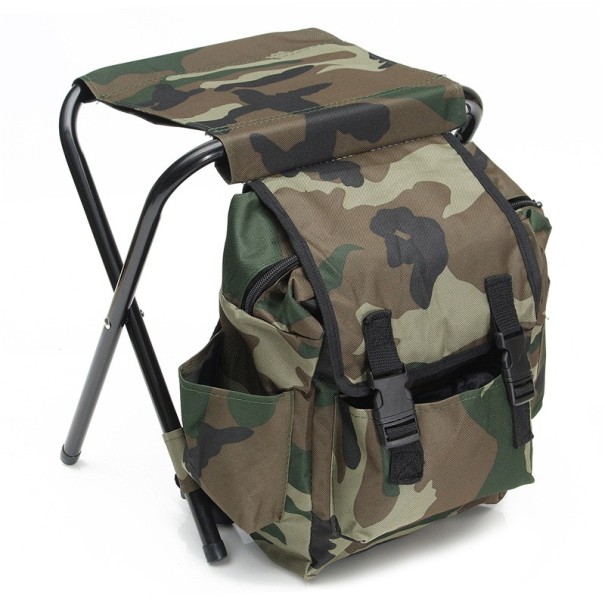 Pratique chaise pliante avec sac à dos - 2 en 1 1