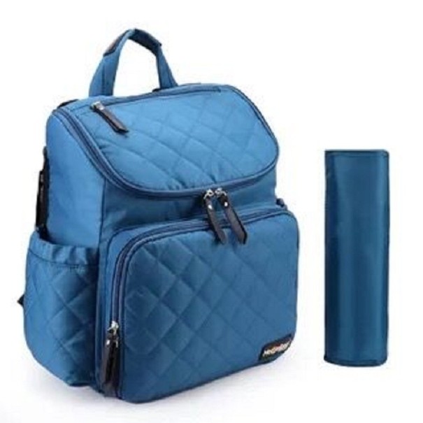 Prebaľovací batoh prešívaný modrá