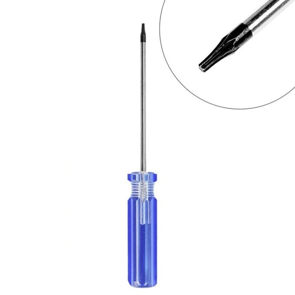 Precizní modrý šroubovák Torx T6 s délkou dříku 75 mm a rukojetí 58 mm pro jemné opravy 1