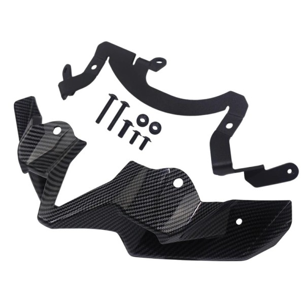 Predný spoiler kapotáže pre Kawasaki Z900 ZR900 2020–2024 Aerodynamické krídlo ABS plast Karbonový vzhľad ochrana proti kamienkom 1