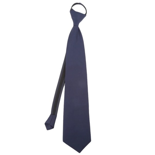 Předvázaná unisex kravata na zip 43,5 x 8 cm Jednobarevná kravata Elegantní kravata pro muže i ženy Snadné zapínání Rychlé nasazení modrá