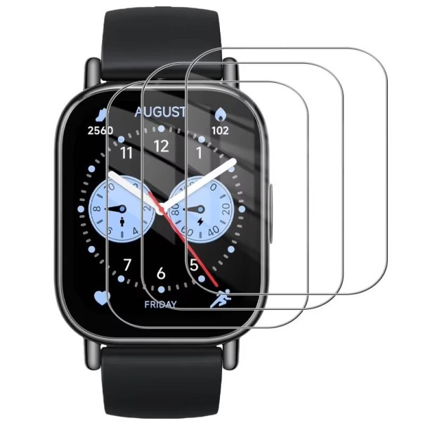 Premium karkaistu lasi 9H 3 kpl Xiaomi Redmi Watch 5 Active HD kirkas suojalasi älykellon näytölle 2,5D pyöristetyt reunat 1