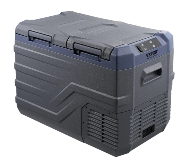 Prenosná autochladnička 32 l kompaktná 618×376×442 mm šedá do auta na cestovanie výlety aj kempovanie