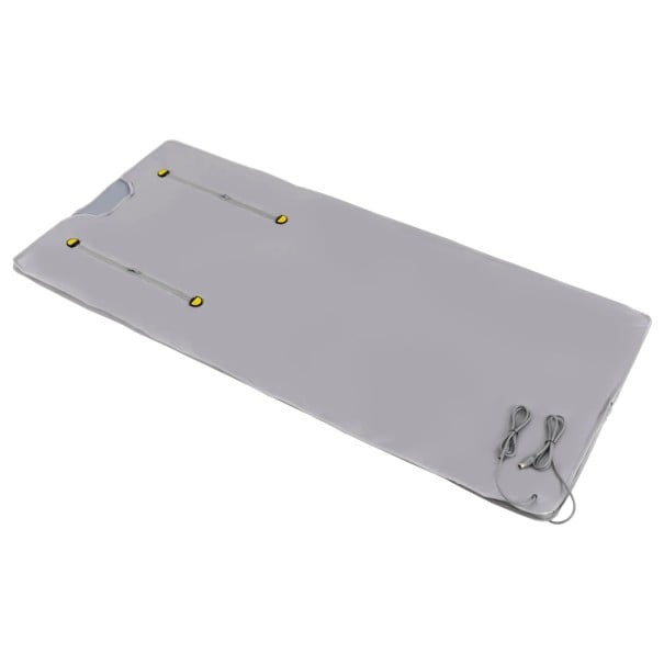 Přenosná saunová deka 180 x 80 cm s ovladačem z oxfordské tkaniny 650 W 220 V a kabelem 160 cm na relaxaci a prohřátí těla doma šedá