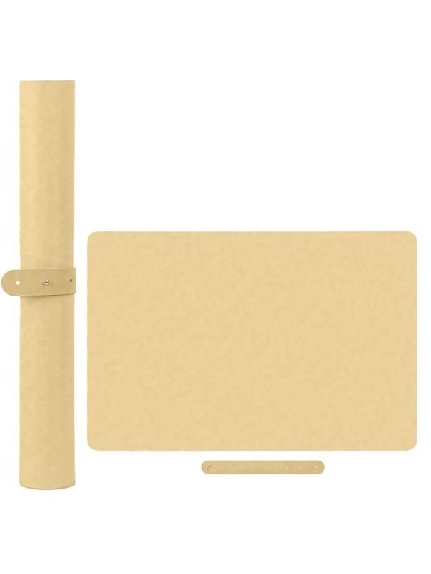 Přenosná skládací podložka na nehty 60 x 30 cm Měkká mikrovláknová opěrka na ruce Voděodolná, odolná vůči nečistotám a poškrábání pro manikúru, salon i domácí použití žlutá