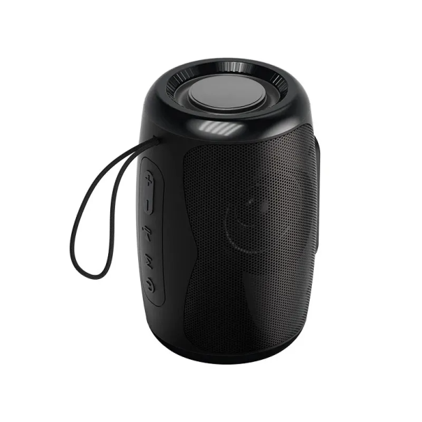 Prenosný Bluetooth 5.3 Reproduktor Vodeodolný HiFi Stereo Zvuk FM Rádio USB AUX SD Karta Outdoor Bezdrôtový Režim Nabíjanie Android 800mAh čierna