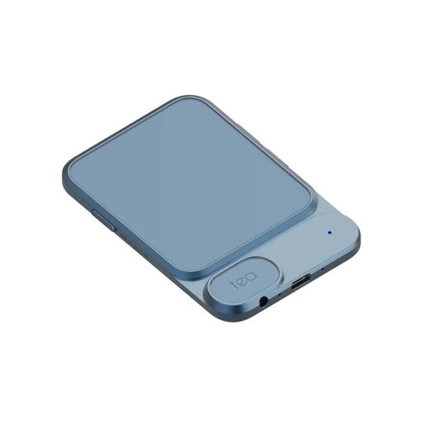 Přenosný sluchátkový zesilovač s Bluetooth a USB DAC nativní 32 bit a 384 kHz PCM i DSD 256 baterie 1160 mAh pro iOS a Android modrá