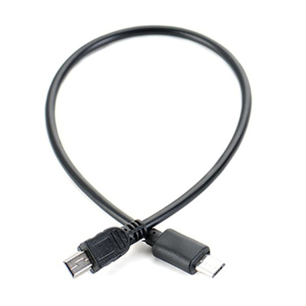 Prepojovací kábel Micro USB na Mini USB-B M / M 25 cm 1