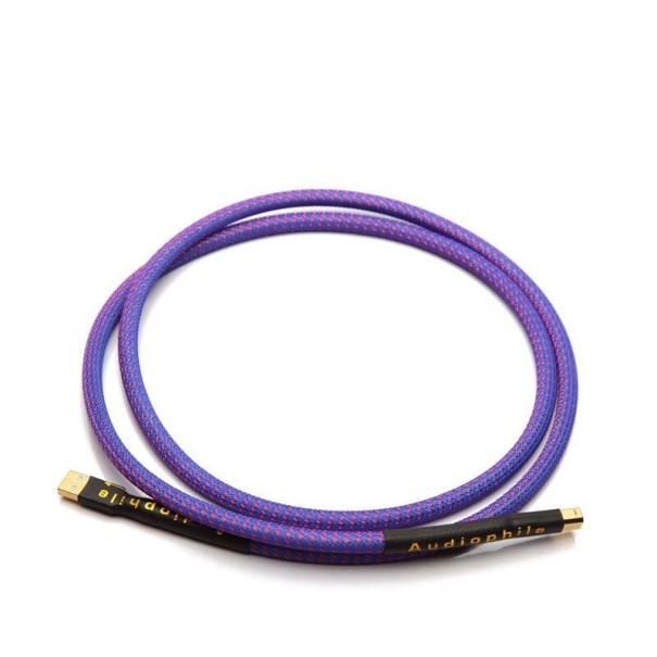 Prepojovací kábel USB-A na USB-B M / M K1048 fialová 1 m