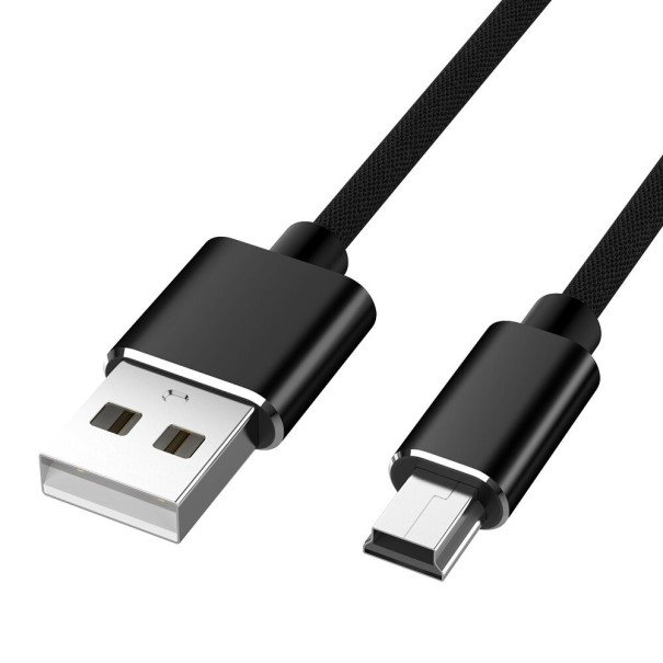 Prepojovací kábel USB na Mini USB-B M / M 1 m K1037 čierna