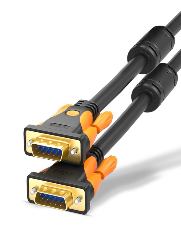 Prepojovací VGA kábel k monitoru J1579 žltá 2 m