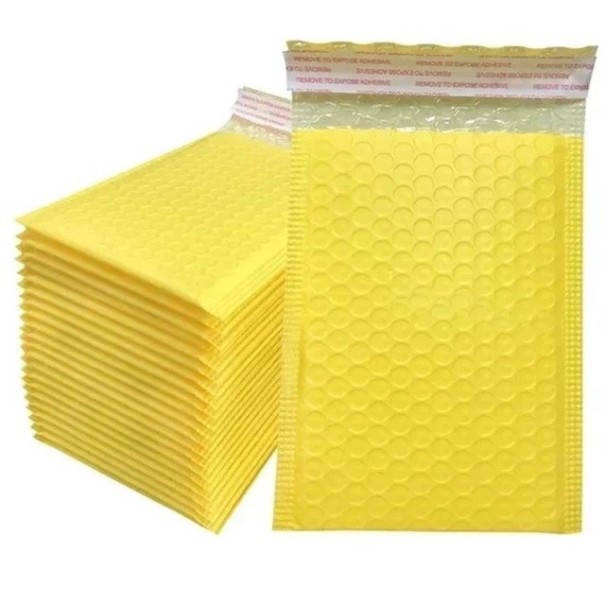 Přepravní bublinková obálka 50ks 11x15 cm více barev žlutá