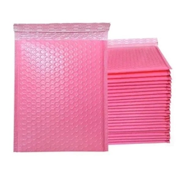 Přepravní bublinková obálka 50ks 13x15 cm více barev růžová
