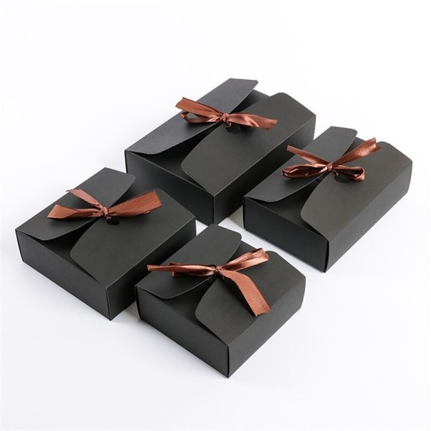 Presentförpackning med rosett 10 st blå L