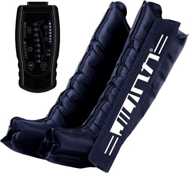 Presoterapia para pies Masaje muscular para pies Alivio del dolor muscular Zapatos Compresión de aire Drenaje linfático Mangas para piernas con controlador XXL